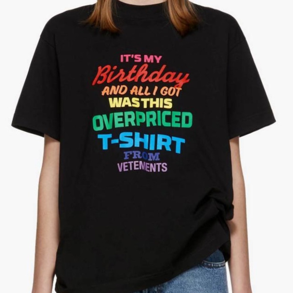 VETEMENTS BIRTHDAY TSHIRT